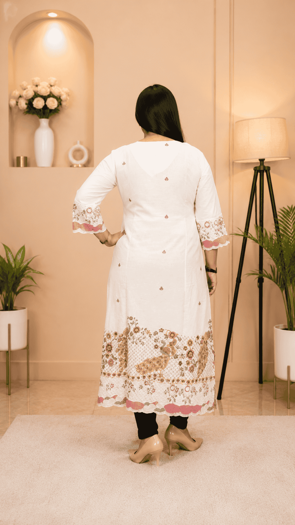 Handloom Malai Khadi Cotton Khadi Kurti - Image 2