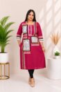 Dabu Cotton Printed Kurti