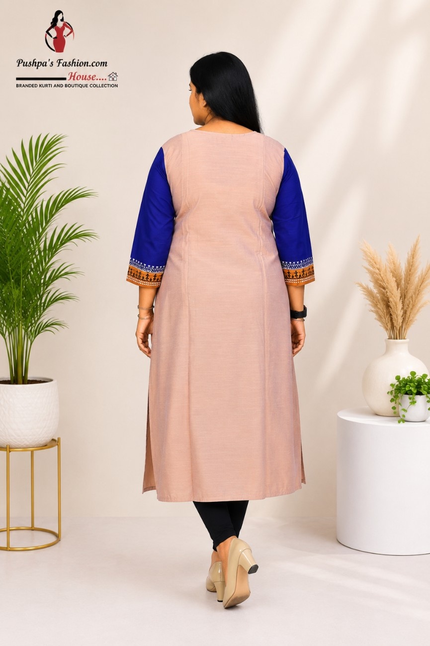 Raw Silk Designer Kurti - Image 2