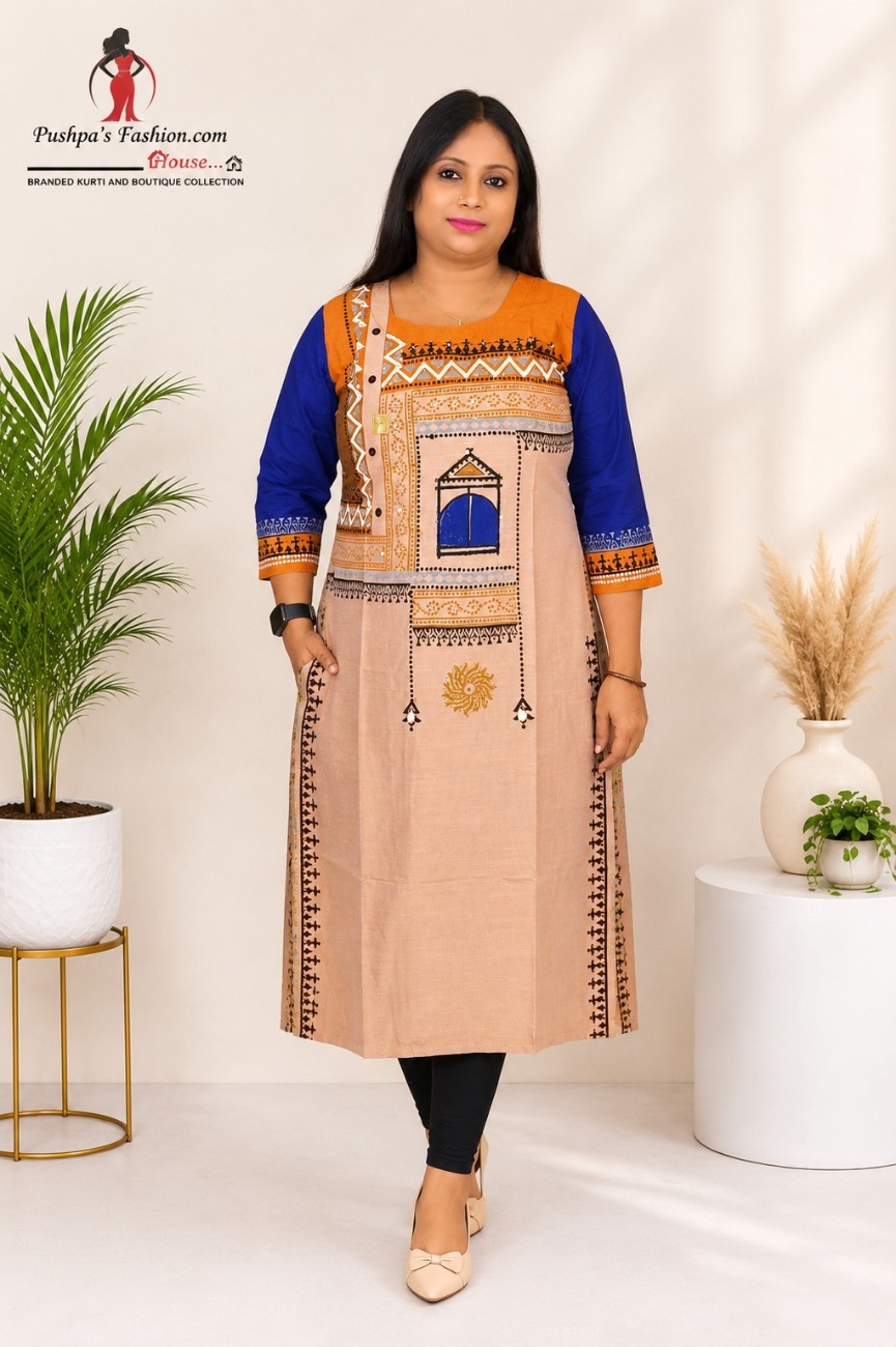 Raw Silk Designer Kurti