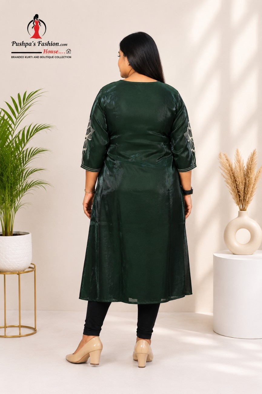 Mulberry Silk Designer Kurti - Image 2