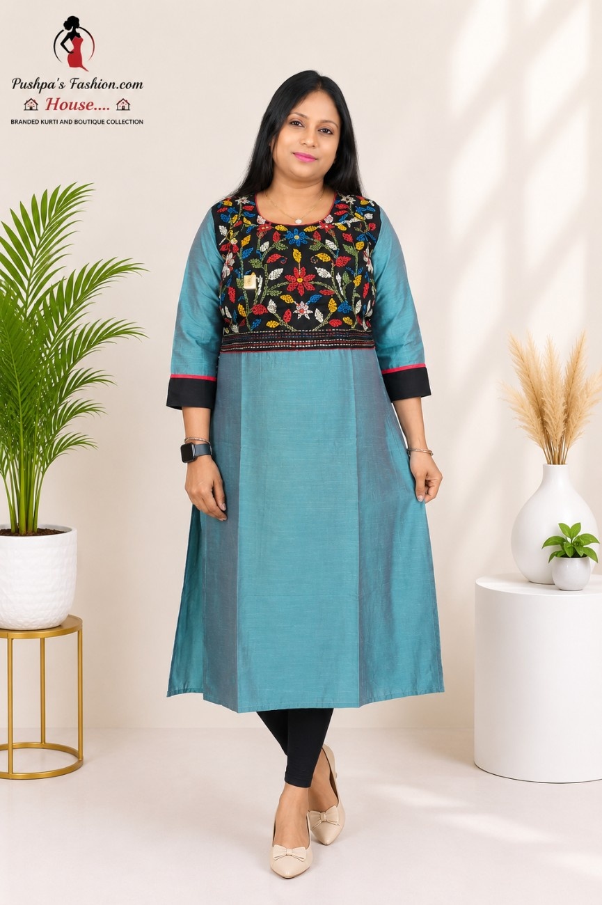 Handloom Raw Silk Kurti