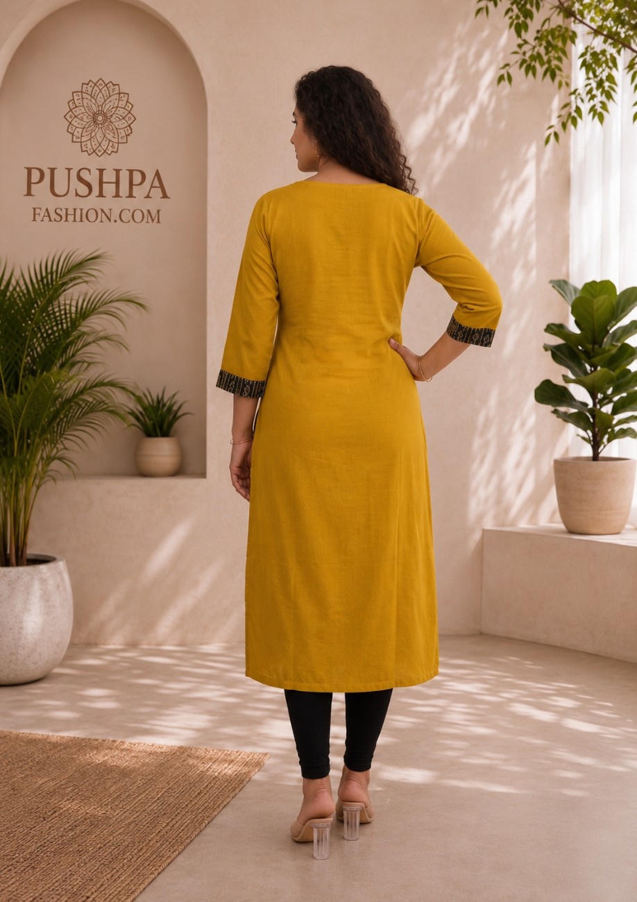 Gazi Modal Silk & Natural Ajrakh Kurti - Image 2