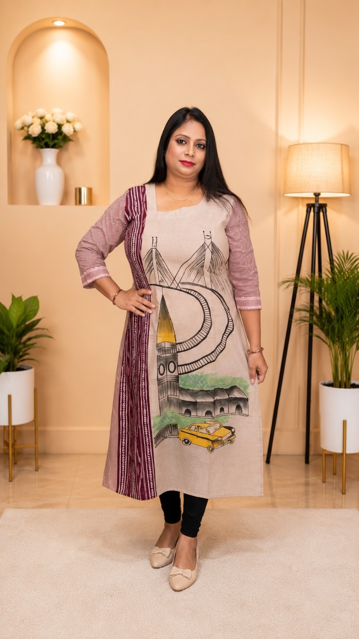 Gharchola Cotton & HL Kotki Kurti