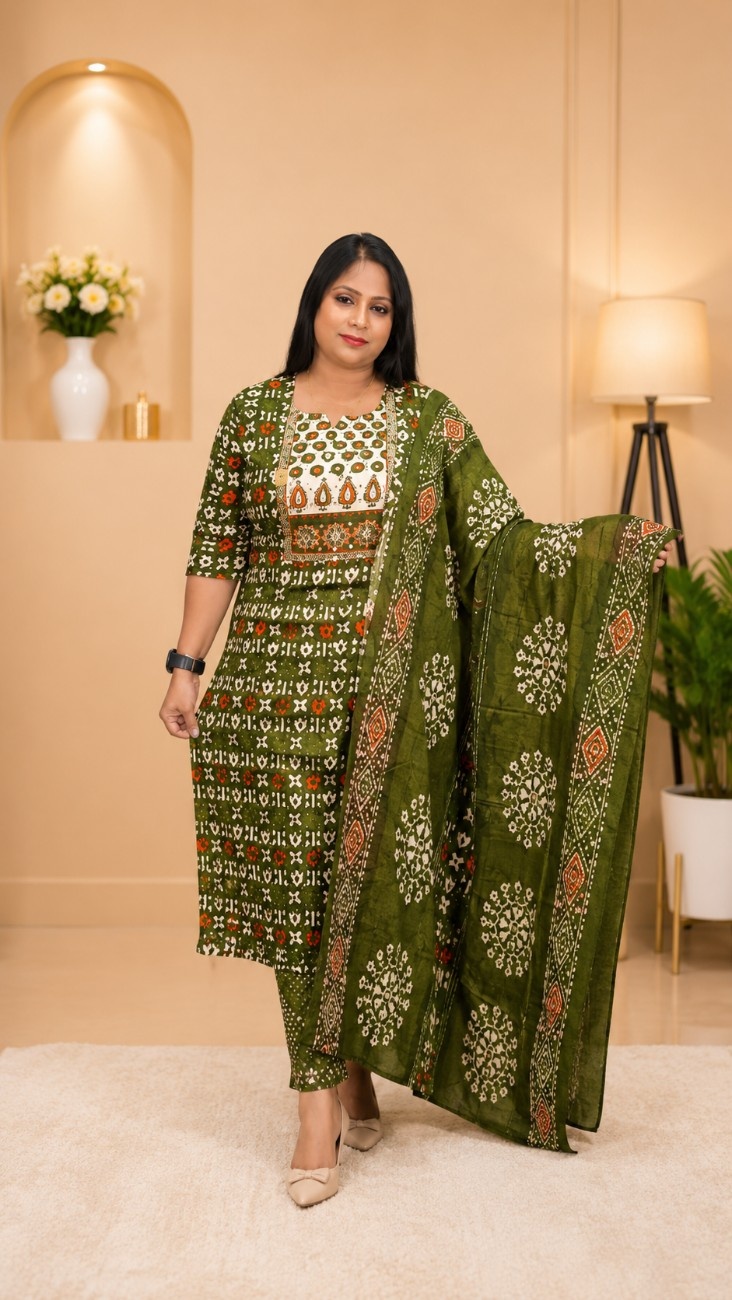 Batik Cotton Batik 3-Piece Set