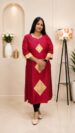 Buta Raw Silk Jacquard Banarasi Kurti