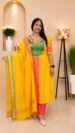 Handloom Ganga Jamuna 3-Piece Kurti Set