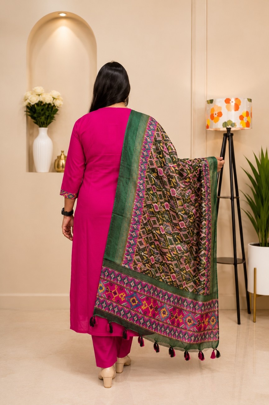 Jam Cotton Madhubani 3-Piece Set - Image 2