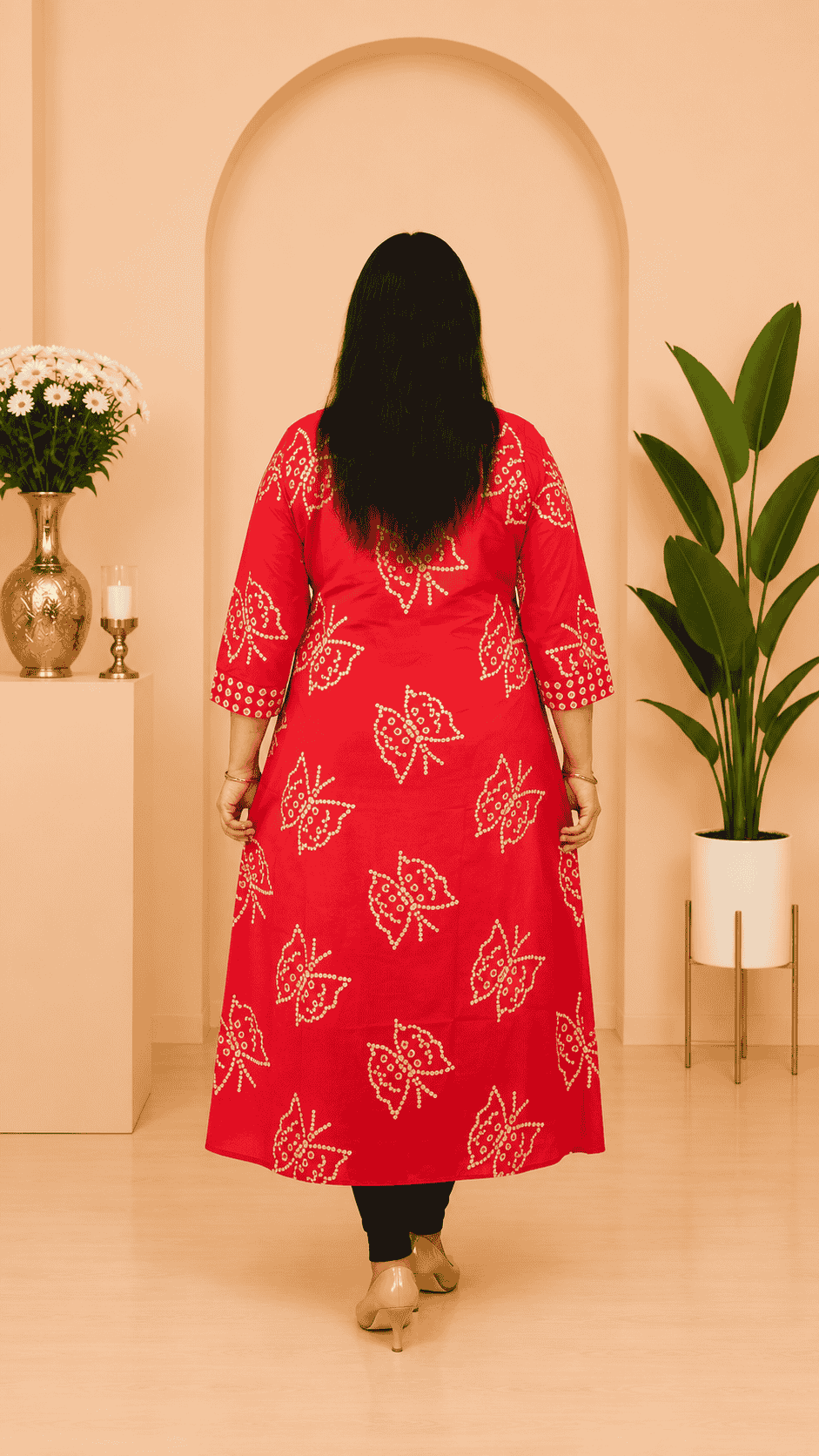 Customized Dabu Cotton Badhani Kurti - Image 2