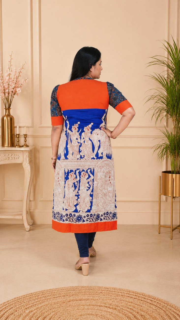 Sri Kalahasti Kalamkari Kurti - Image 2