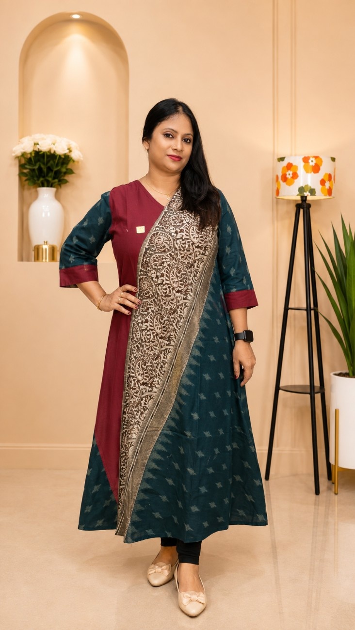 Ikkalam Cotton Dress Kurti