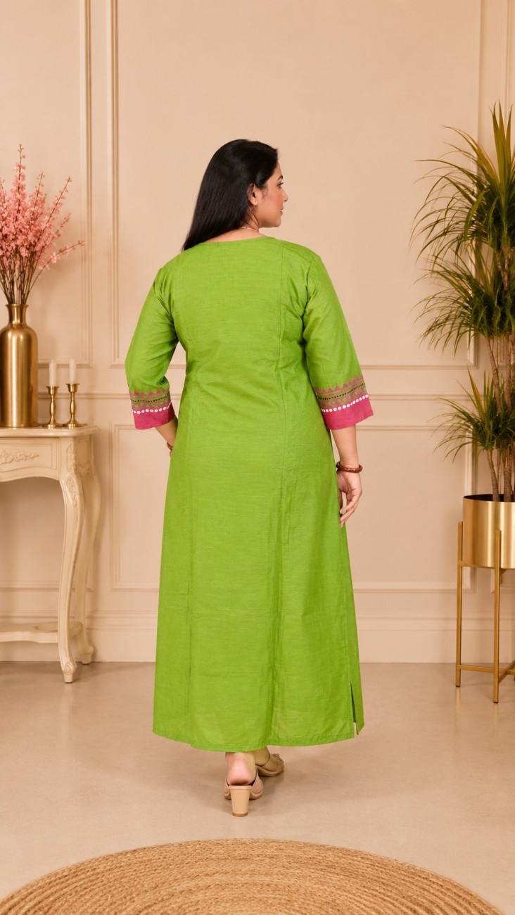 Raw Silk Designer Kurti - Image 2