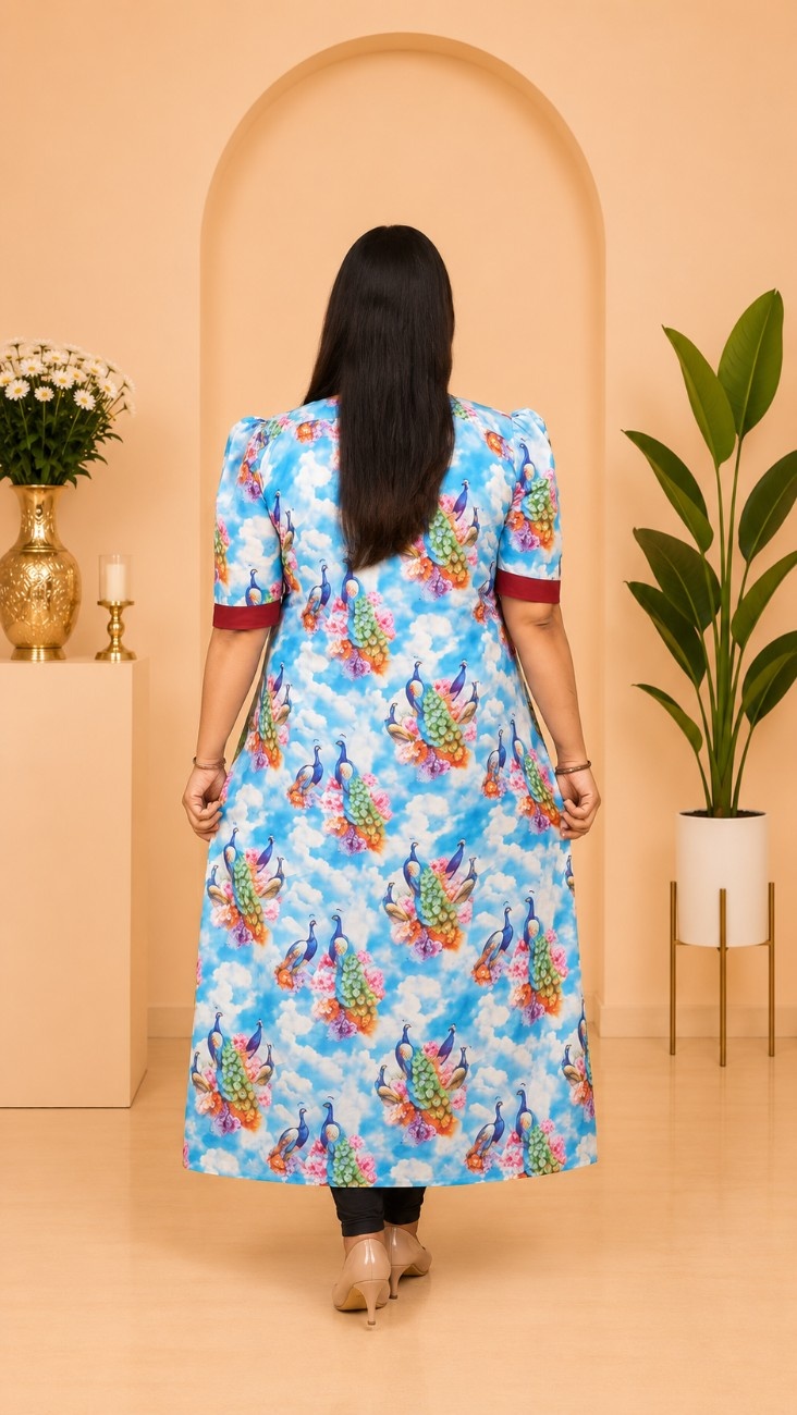 Japanese Cotton Printed Kurti - Image 2