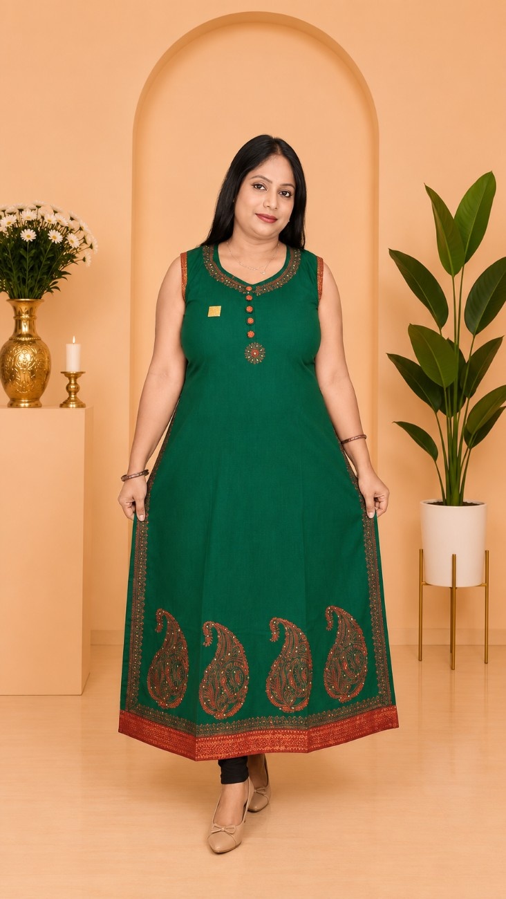 Handloom Mangalgiri Kurti
