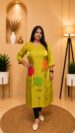 Glass Shimar Tissu Silk Kurti (Green)