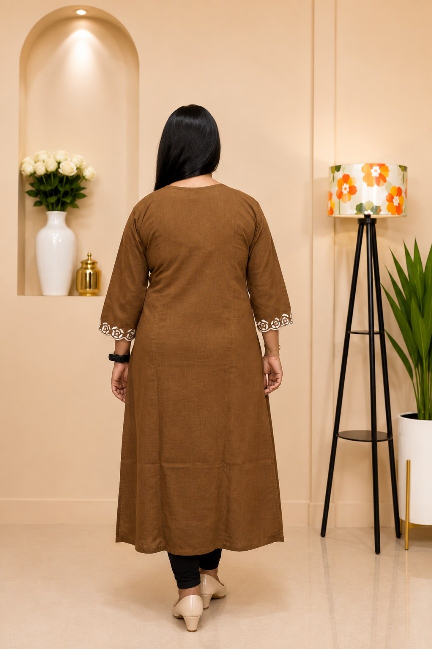 Handloom Pick & Pick Cotton Kurti - Image 2