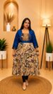 Handloom Kalastha Assam Silk Kalamkari Dress
