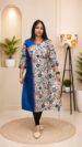 Kalastha Assam Silk Kalamkari Kurti