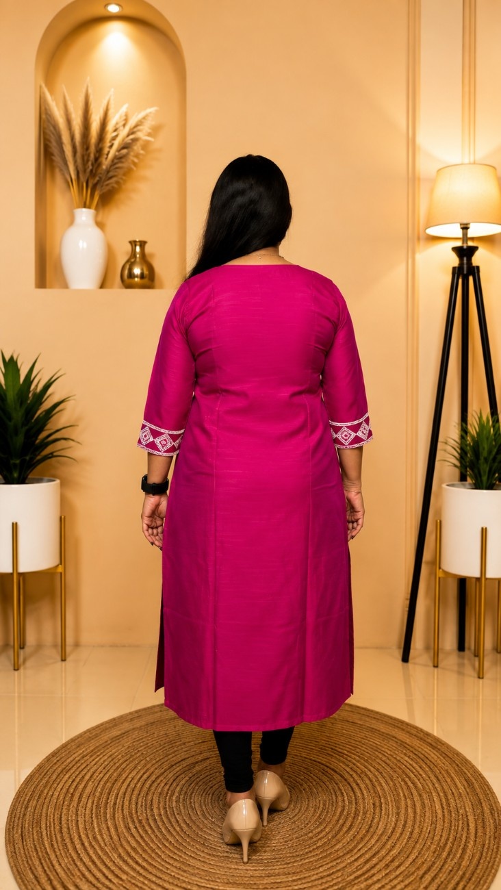 Sana Export Quality Soft & Shine Raw Silk Kurti - Image 2