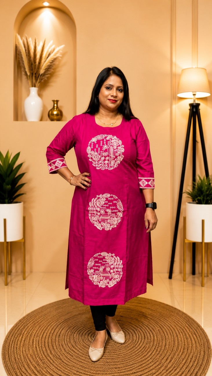 Sana Export Quality Soft & Shine Raw Silk Kurti