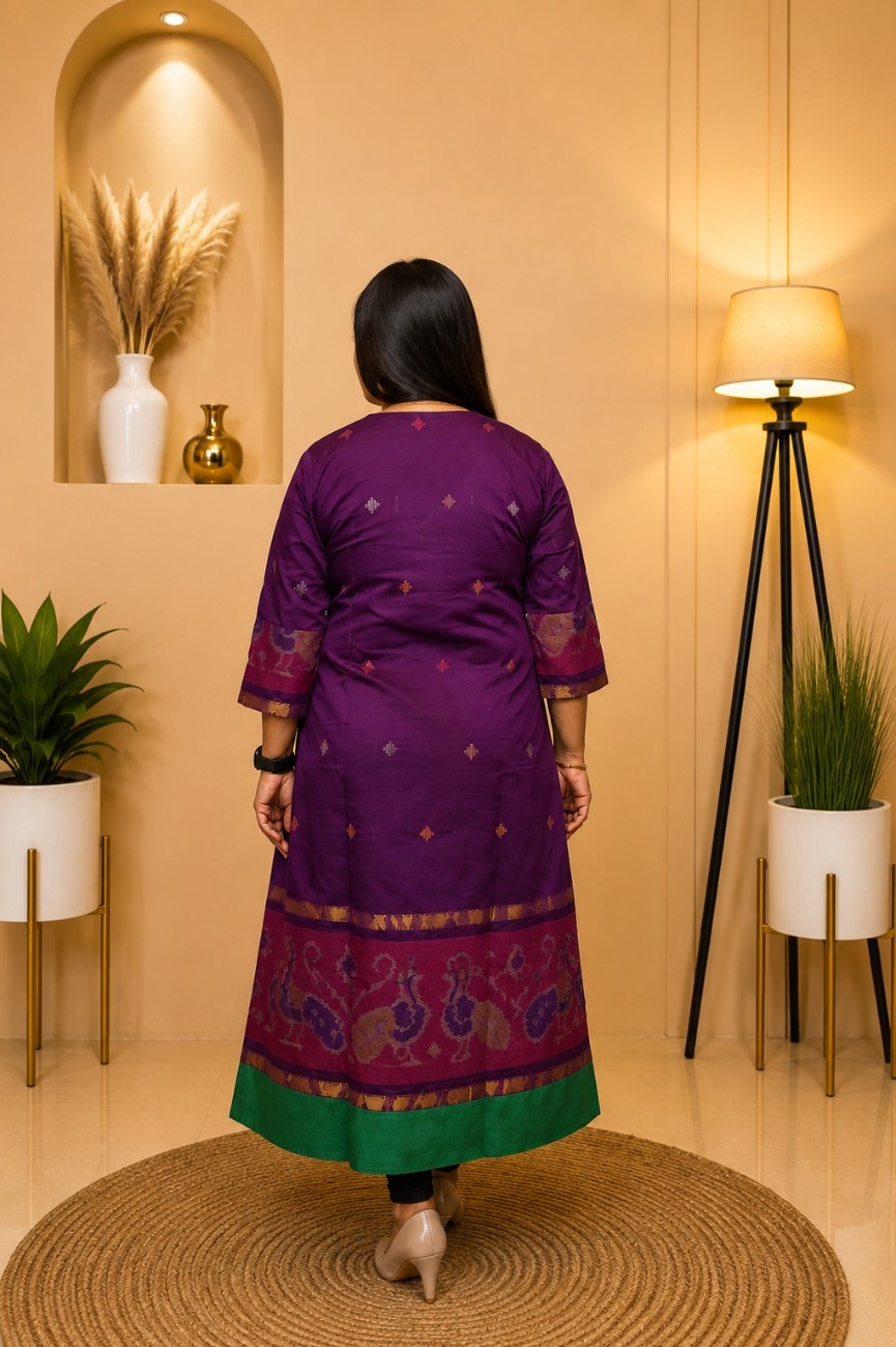 Sico Pachampally Kurti (Burgundy) - Image 2