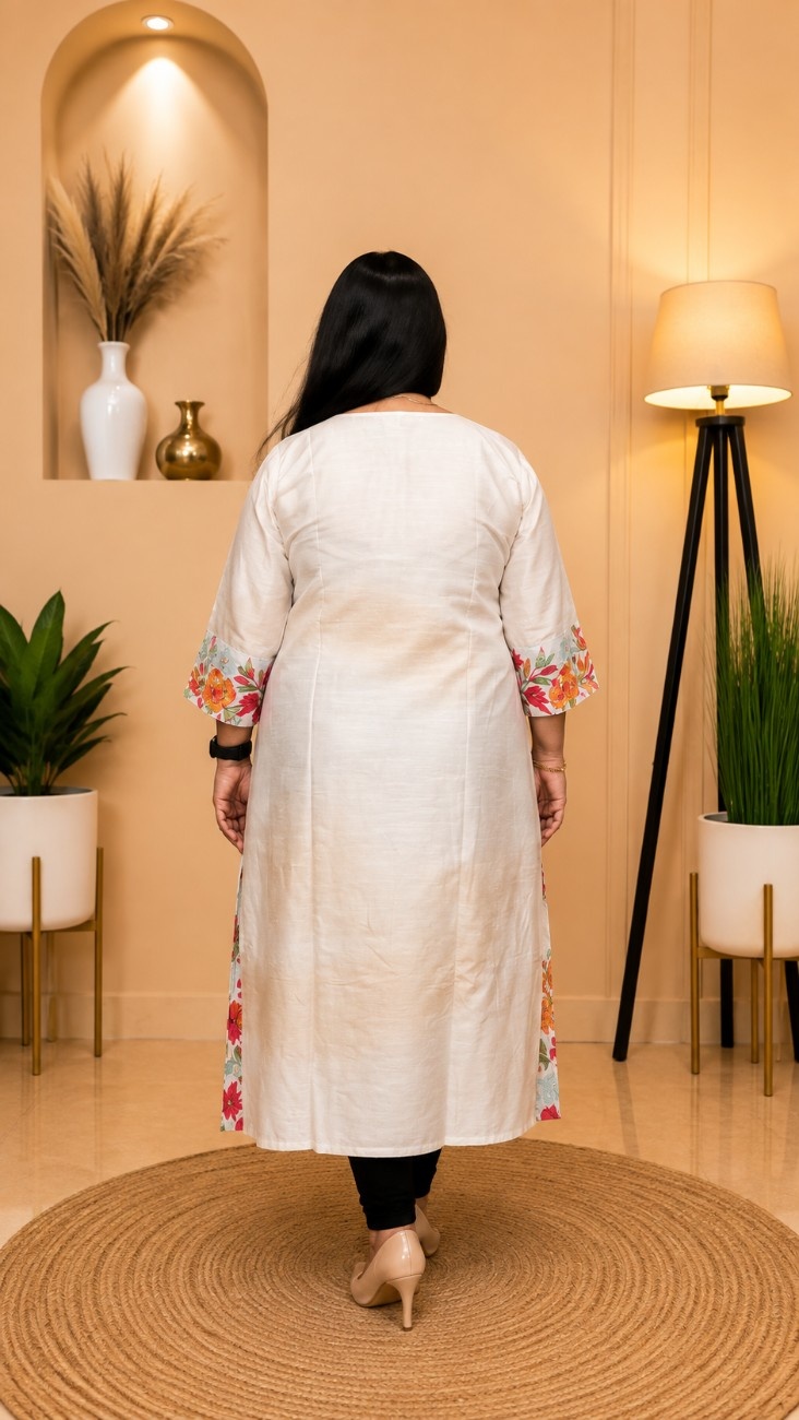 Raw Silk Kurti - Image 2