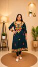 Dabu Cotton Kashmiri Aari Work Kurti
